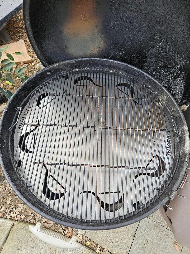 LavaLock FireDial Baffle Plate Heat Management System for Charcoal BBQ and Barbecue Smokers, UDS, WSM, Kettle (For 26 in. Kettle) - Image 2